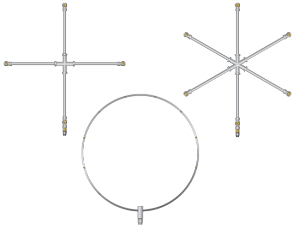 Stainless Steel High Pressure Cross & Ring Kits For Basket Fans