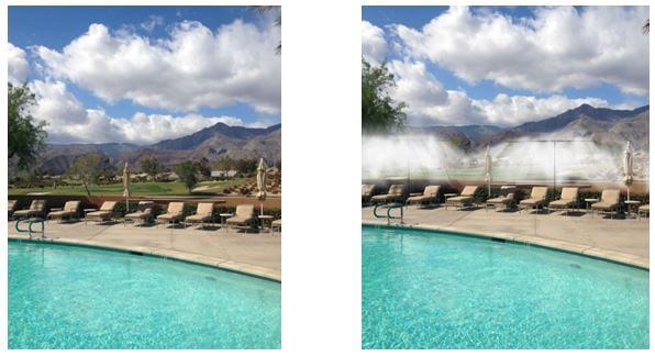 No Misting System Vs With a Misting System