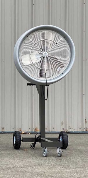 18 Inch Outdoor Wall Mount Oscillating Fan 3-Speed Control on Motor -  HydroMist
