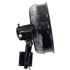 HydroMist 24 Inch Shrouded Outdoor Wall Mount Oscillating Fan (Ring, 8 Nozzles and 3/8 Hose Fitting Included)