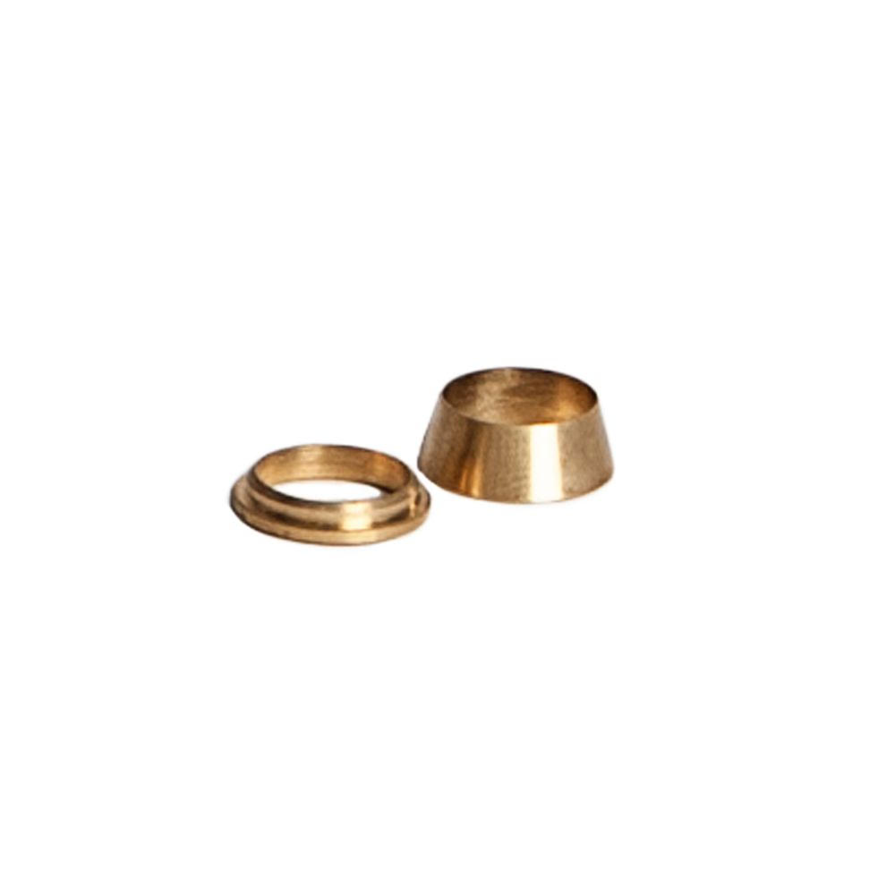 Replacement Brass Ferrule set for our heavy duty 3/8" compression fittings.