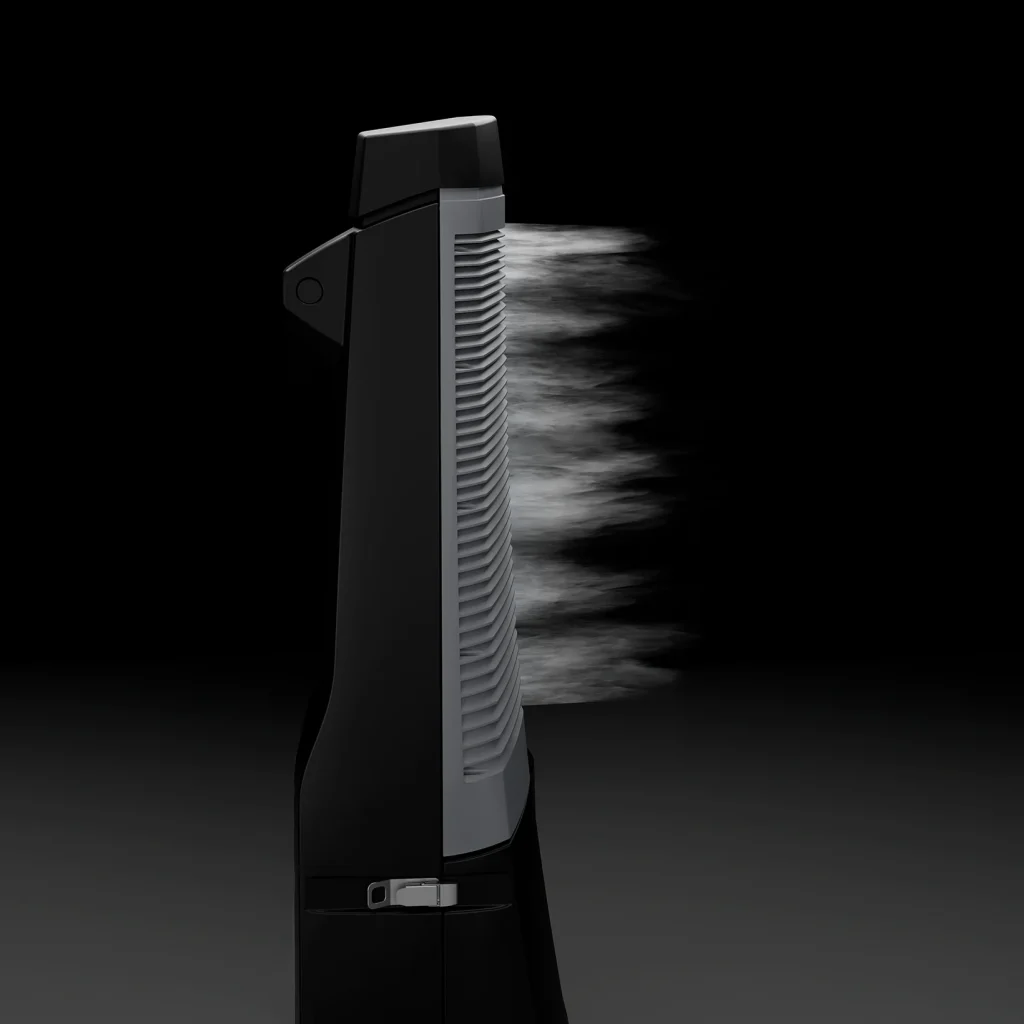 Vector portable misting fan