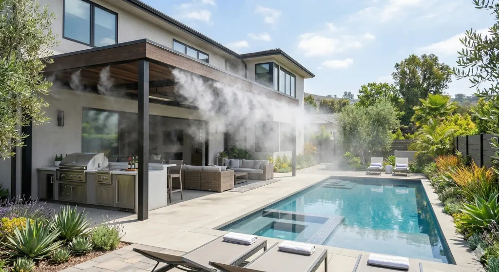 backyard misting from Advanced Misting Systems