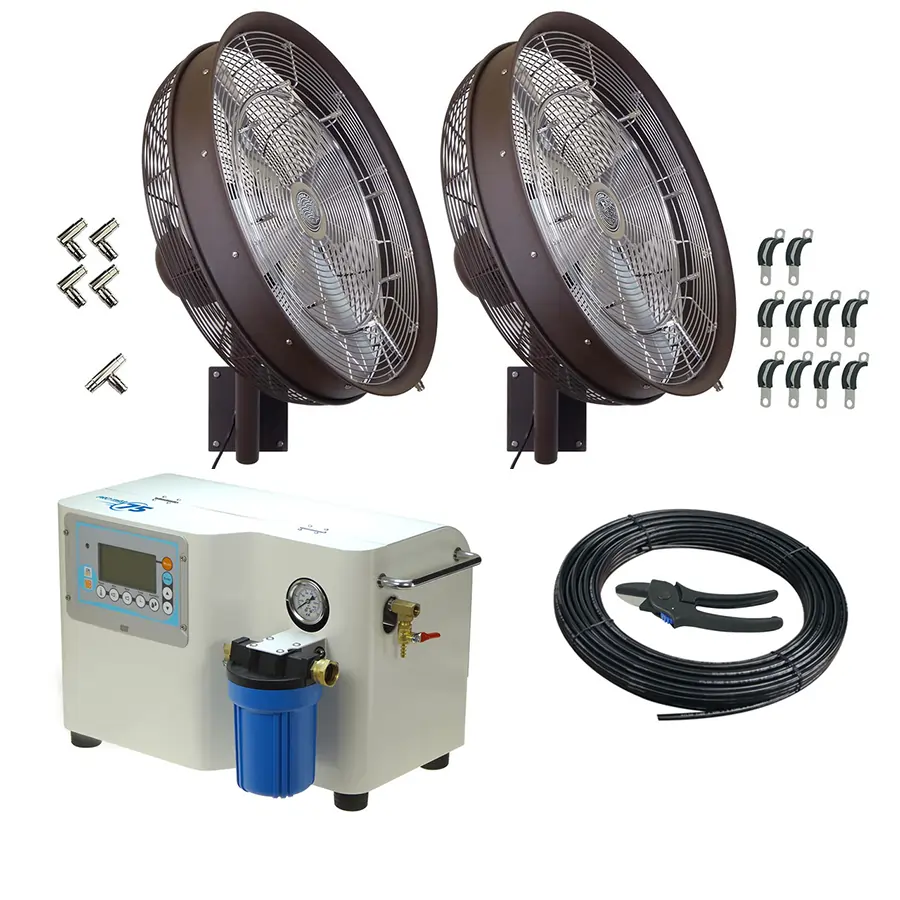 Misting fan kit from Advanced Misting Systems
