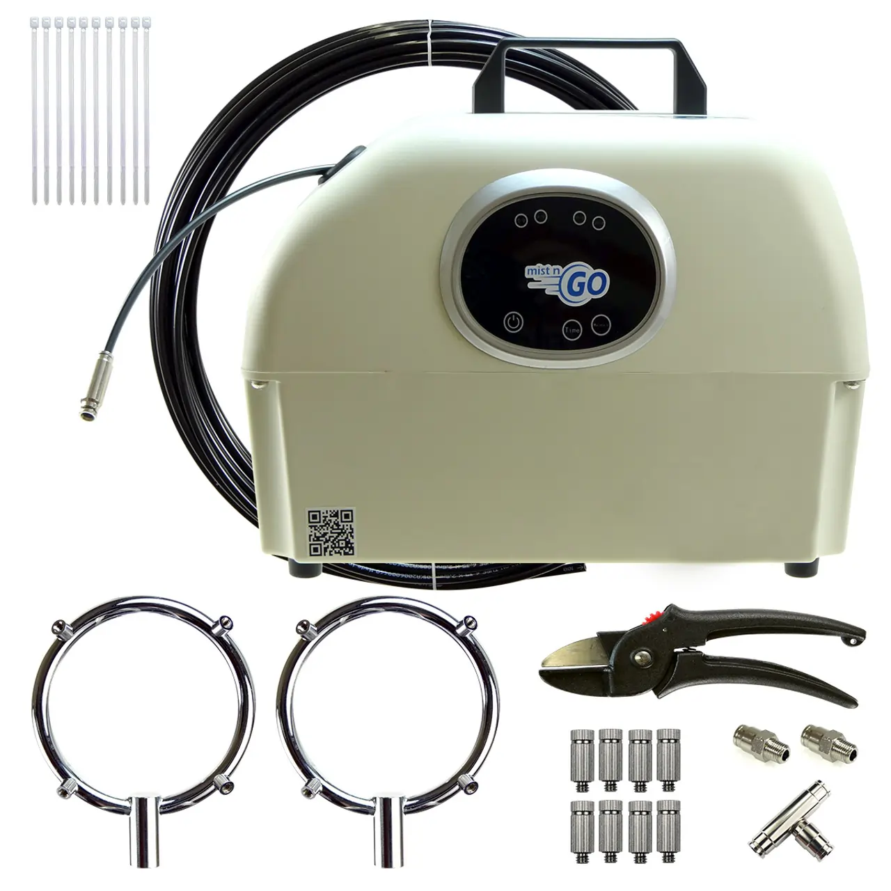 High Pressure Mist n Go Pump - 2 Ring - 8 Nozzle Kit for Fans
