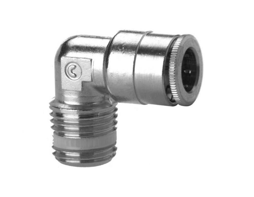 Push Lock Male Elbow 3/8" Tube x 1/4" MNPT